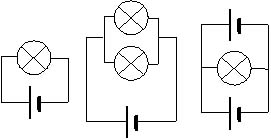 豆 回路 電球 図 豆電球の面積図：適用例